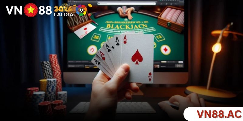 Hướng dẫn cách chơi Blackjack trực tuyến VN88