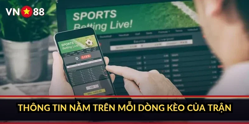 Cá cược La Liga Tây Ban Nha VN88 và sảnh kèo 380 trận mỗi mùa 2 Thông tin nằm trên mỗi dòng kèo của trận