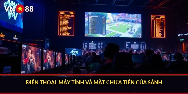 Cá cược bóng bầu dục NFL VN88: bên trong sảnh cược có gì? 5 Điện thoại, máy tính và mặt chưa tiện của sảnh